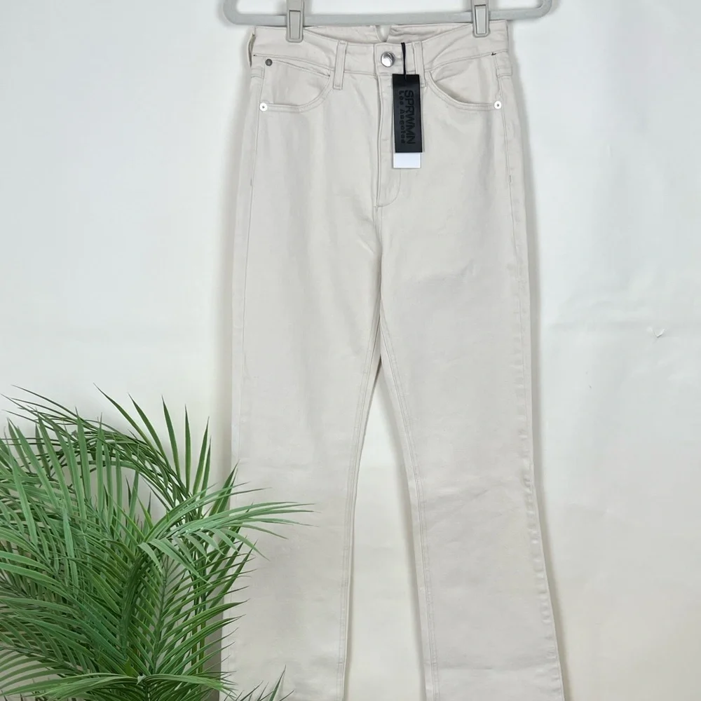 NWT SPRWMN x Revolve Micro Flare Denim Jeans - Picture 3 of 11